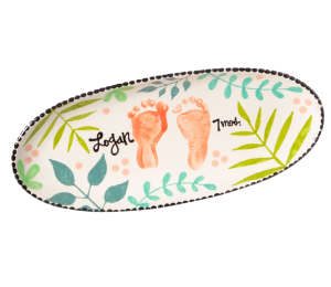 Delray Beach Footprint Leaf Plate