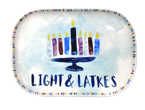 Delray Beach Hanukkah Light & Latkes Platter