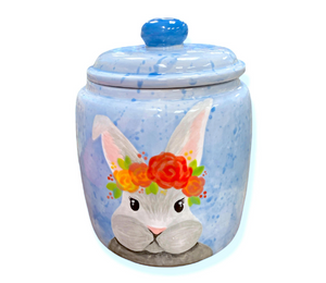 Delray Beach Watercolor Bunny Jar
